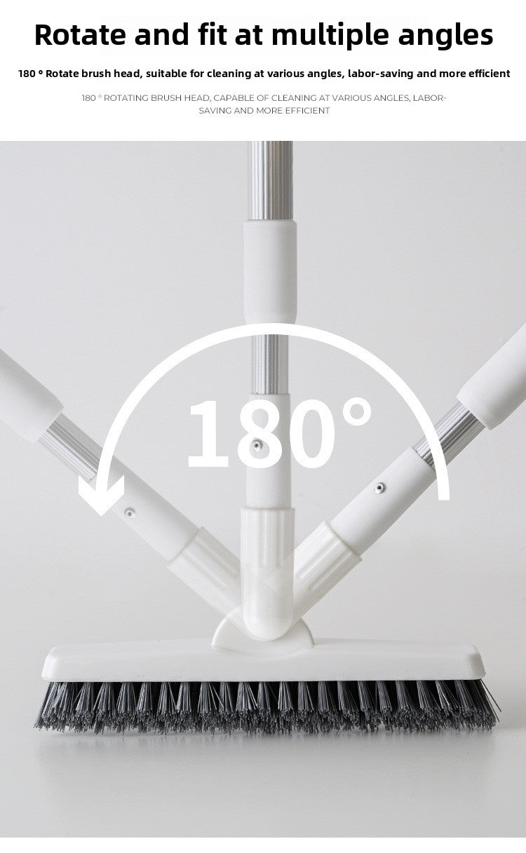 Hard Bristle Floor Brush Cleaning Brush Bathroom Long Handle Gap Brush Bathroom Wall Brush Toilet Tile Gap Cleaning Brush