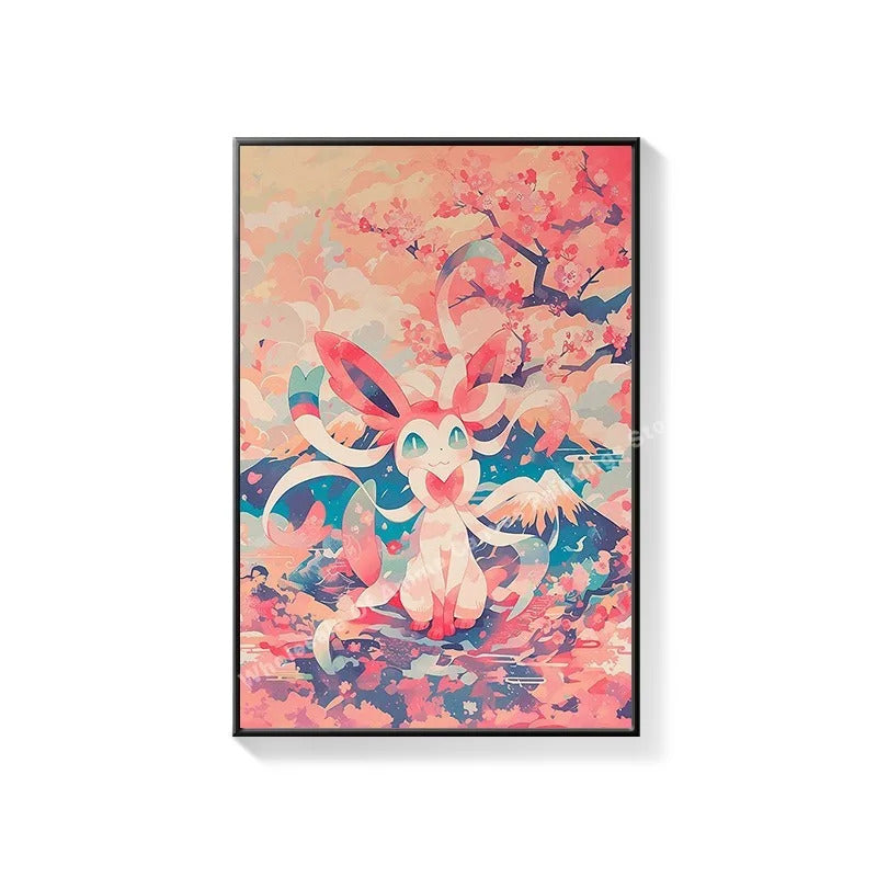 PokeMon Decorations PokeMon PokeMon Pikachu Hanging Paintings Children's Room Cartoon Anime Mural