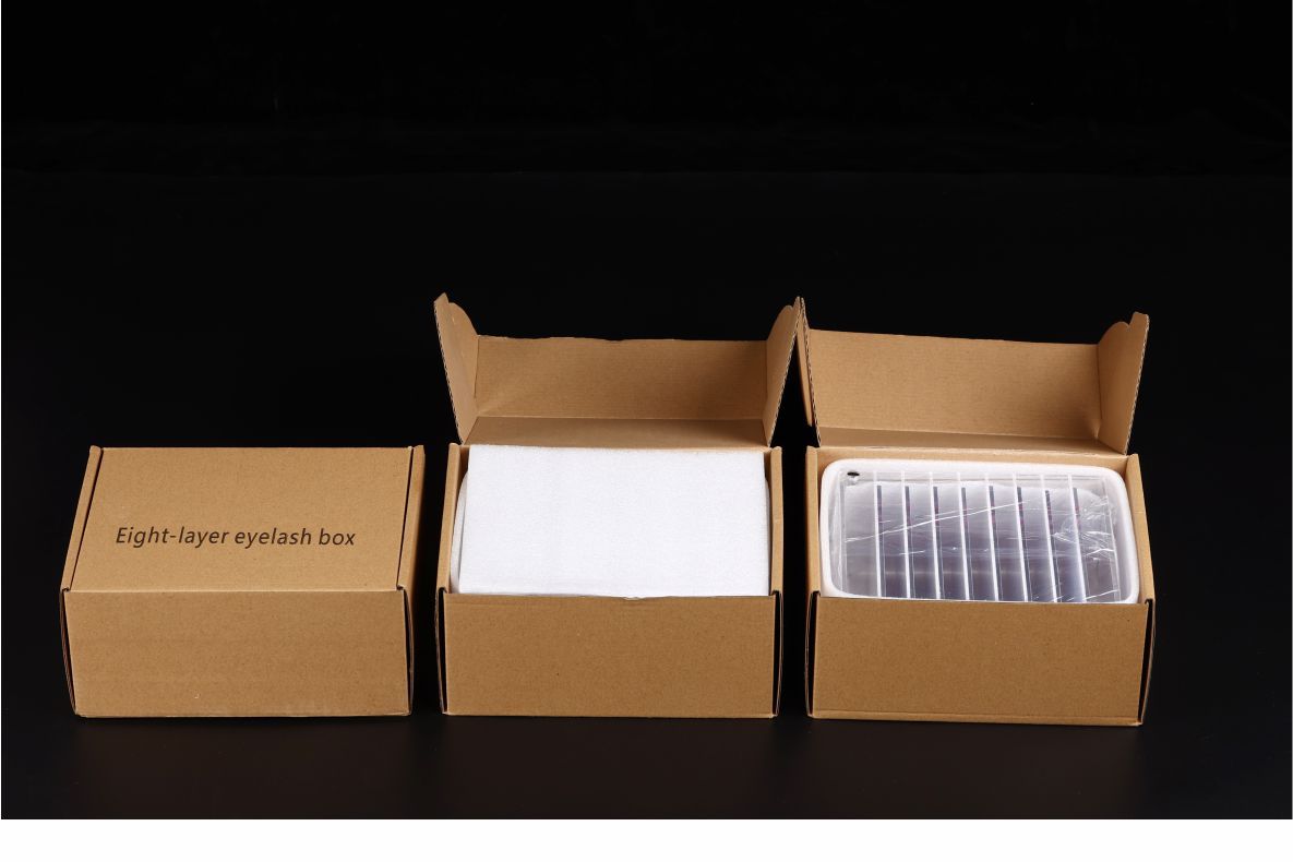 In Stock Grafting Eyelash Storage Box Eight-Layer Eyelash Storage Flower Box Multi-Layer Transparent and Dustproof Eyelash Box Auxiliary Tool