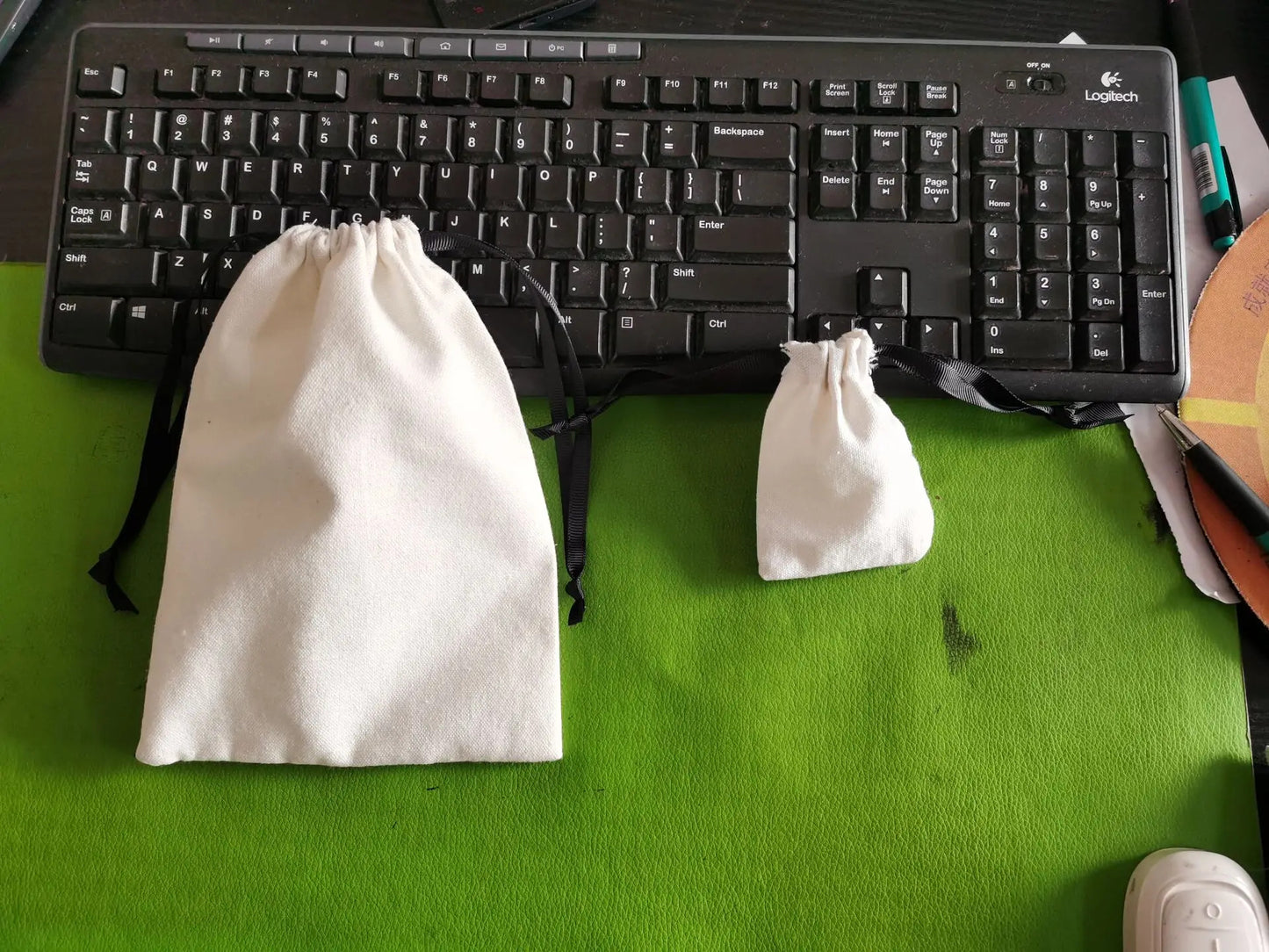 Jewelry Cotton Pouch 5x7cm 7x9cm 11x14cm Perfume Candle Packaging Dust Sack Eyelashes Makeup Drawstring Gift Bags