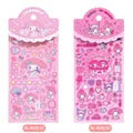 Sanrio Original Little Twin Star Children's Water Cup 3D Decorative Sticker Cartoons Phone Case Foam Sticker Ledger Stickers