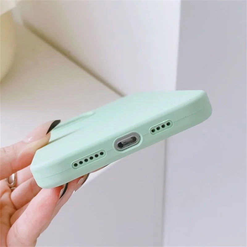 Luxury Original Liquid Silicone Case For iPhone 13 14 15 16 Pro Max phone Cases For iPhone 11 12 14 15 16 Plus Full Logo Cover