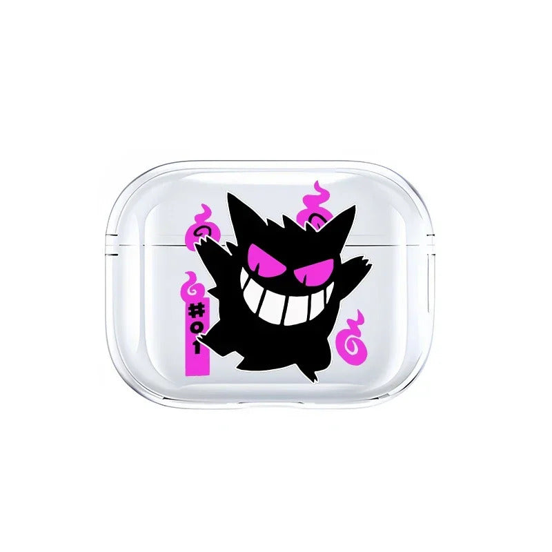 Anime Pokemon Gengar Pikachu Snorlax Charizard Earphone Shell Be Applicable AirPods Pro 1 2 3 4 Transparent Protective Case