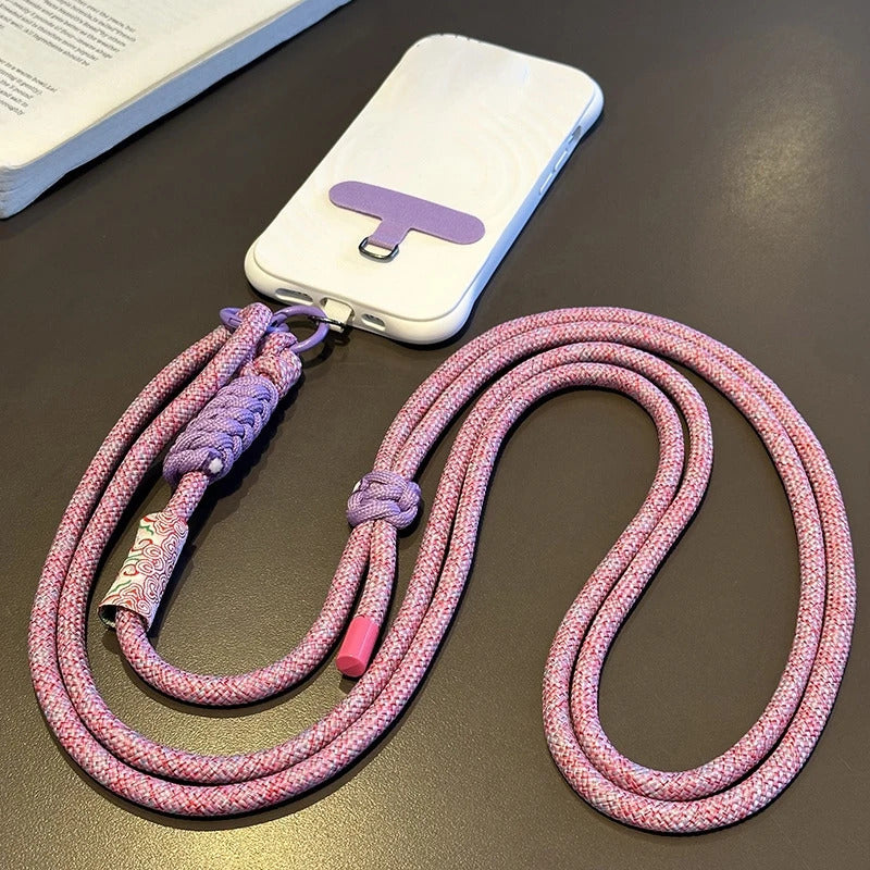 Adjustable Mobile Phone Lanyard Women Universal Phone Case Lanyard with Long Shoulder Strap Anti-lost Cell Phone Chain