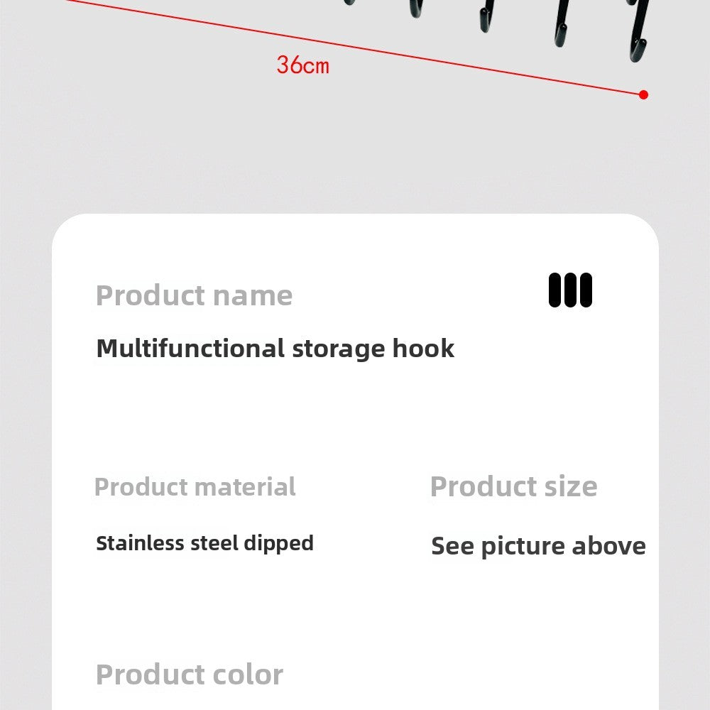 Strap Hanger 20 Hook Multi-hanging Underwear Vest Storage Artifact Multifunctional Hook Student Dormitory Wardrobe Hanger