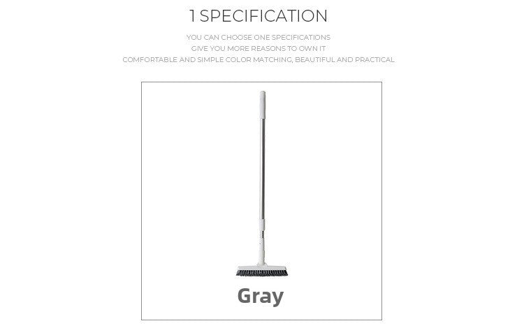 Hard Bristle Floor Brush Cleaning Brush Bathroom Long Handle Gap Brush Bathroom Wall Brush Toilet Tile Gap Cleaning Brush