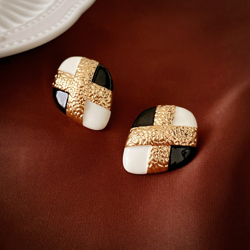 Vintage Earrings Fashion Versatile Ear Jewelry Niche Light Luxury High-end Accessories