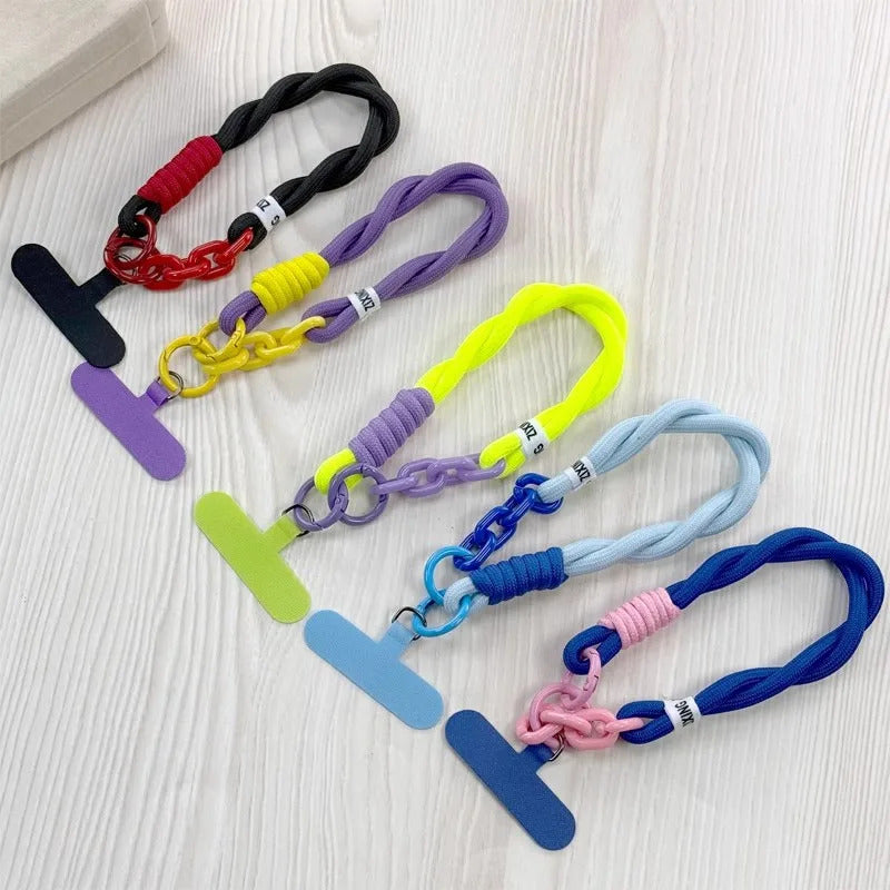 Nylong Mobile Phone Lanyard Universal Lanyards Phone Case Wrist Strap Anti-lost Hanging Lanyard Strap Portable Keychain