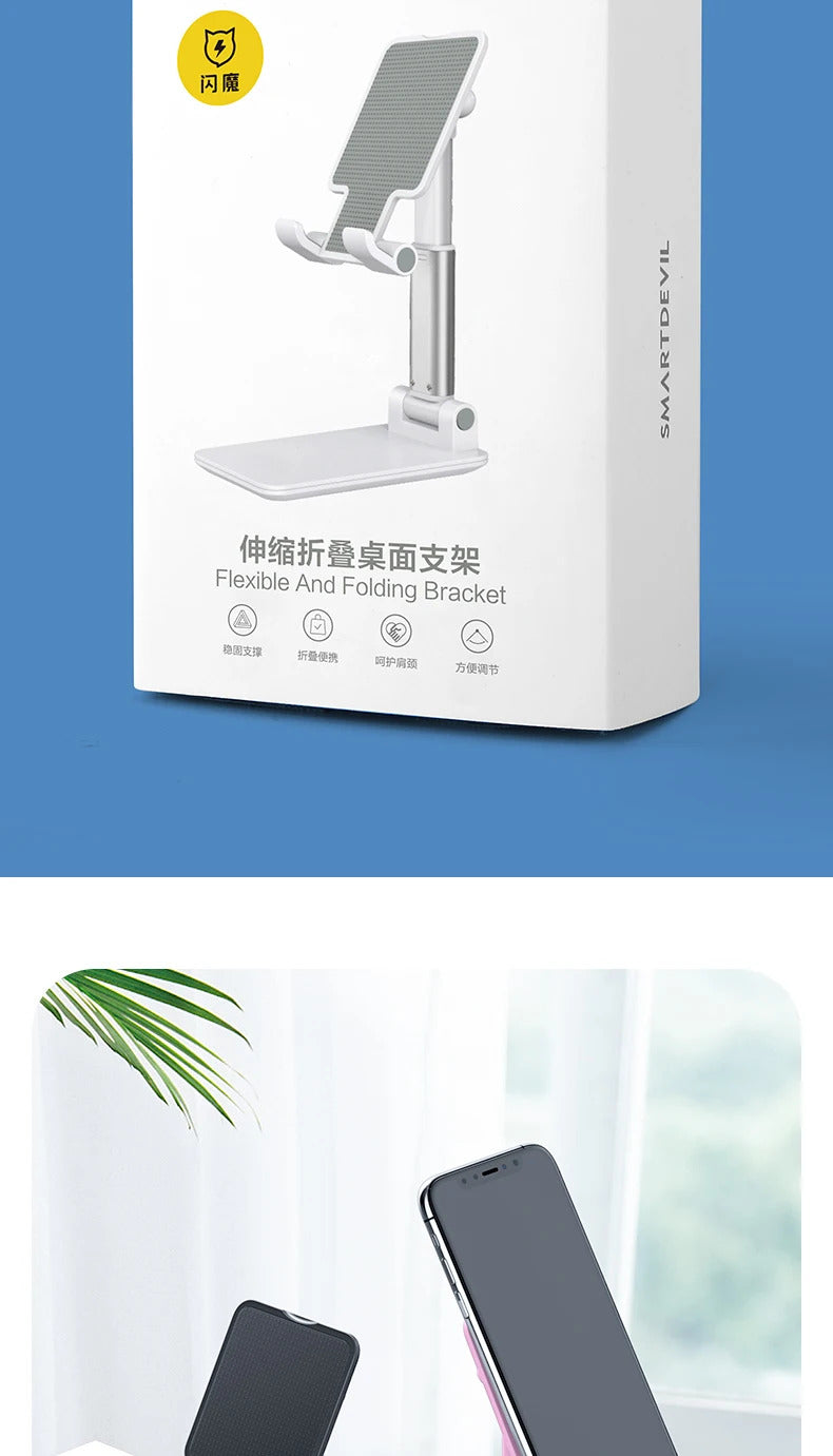 SmartDevil Phone Holder Foldable Stand Holder for iPhone 12 Pro Max Adjustable Desk Holder Stand for iPhone 11 Pro Max X XS XR 8