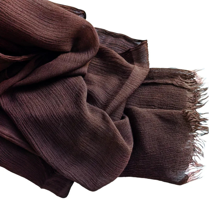 61 Colors Soft Cotton Viscose Scarf Rayon Material Muslim Hijab Mid Eastern Plain Solid Color Headscarf With Tassel