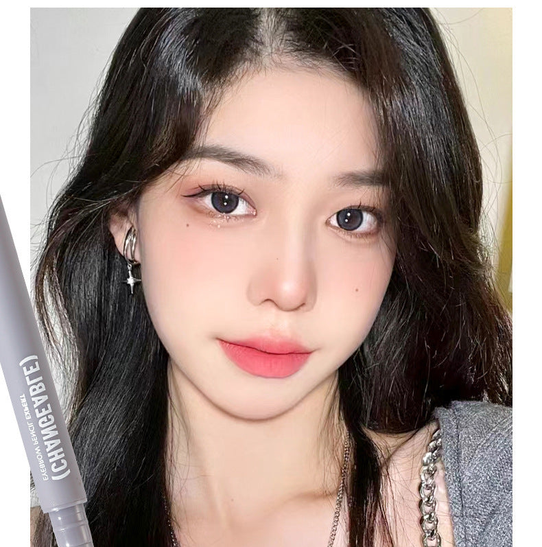 Makeup Xixi 3D Contour Mist Eyebrow Pencil Natural Color Definition Waterproof Smudge-proof Dual-ended Eyebrow Pencil