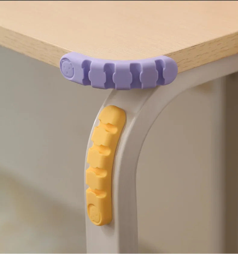 Silicone Desktop Cable Organiser Fixer Data Cable Organizer Fixed Headphone Cable Clip Wire Organizer Gods of Cable Management