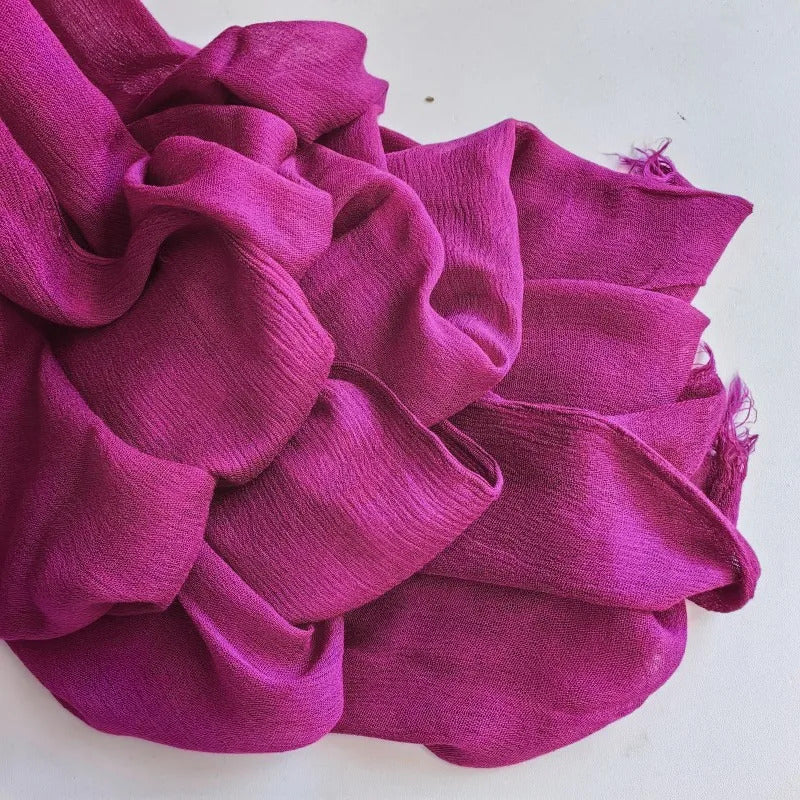 61 Colors Soft Cotton Viscose Scarf Rayon Material Muslim Hijab Mid Eastern Plain Solid Color Headscarf With Tassel