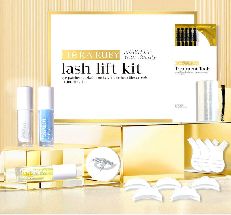 Cross-Border European and American Eyelash Curling Kit Keratin Lash Lift Barbie Long-Lasting Curling Eyelash Enhancing Beauty Tool Manufacturer