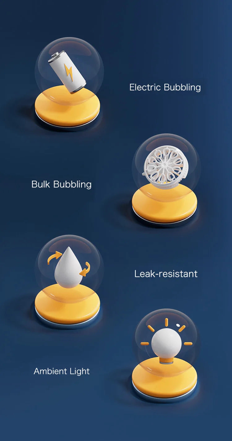 10 hole automatic bubble machine toy children's handheld space bubble gun electric light without battery bubble water