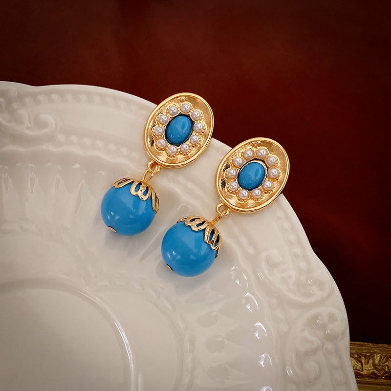 Vintage Earrings Fashion Versatile Ear Jewelry Niche Light Luxury High-end Accessories