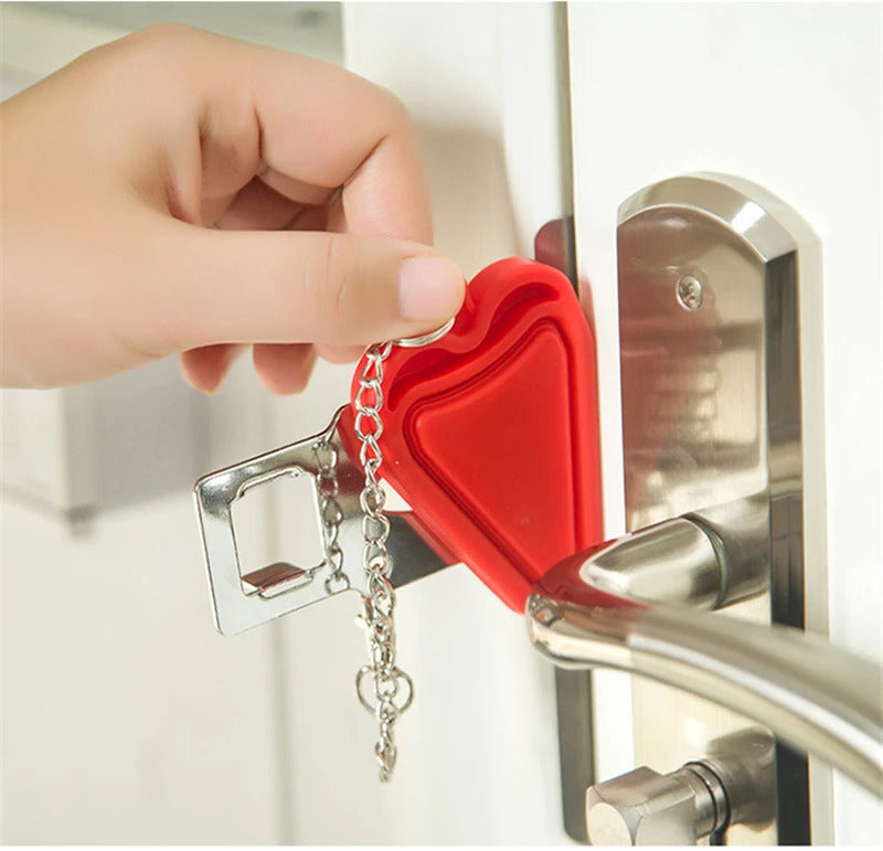 Portable Door Lock Self-Defense Anti Theft Door Locks Safety Latch Door Stopper Security Hotel Apartment Travel Home Door Locks