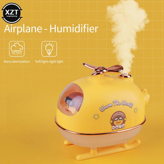 Creative Helicopter Mini Air Humidifier Office Home Room Aromatic Ultrasonic spray Cute Favorite Desktop Humidifier Aromatherapy