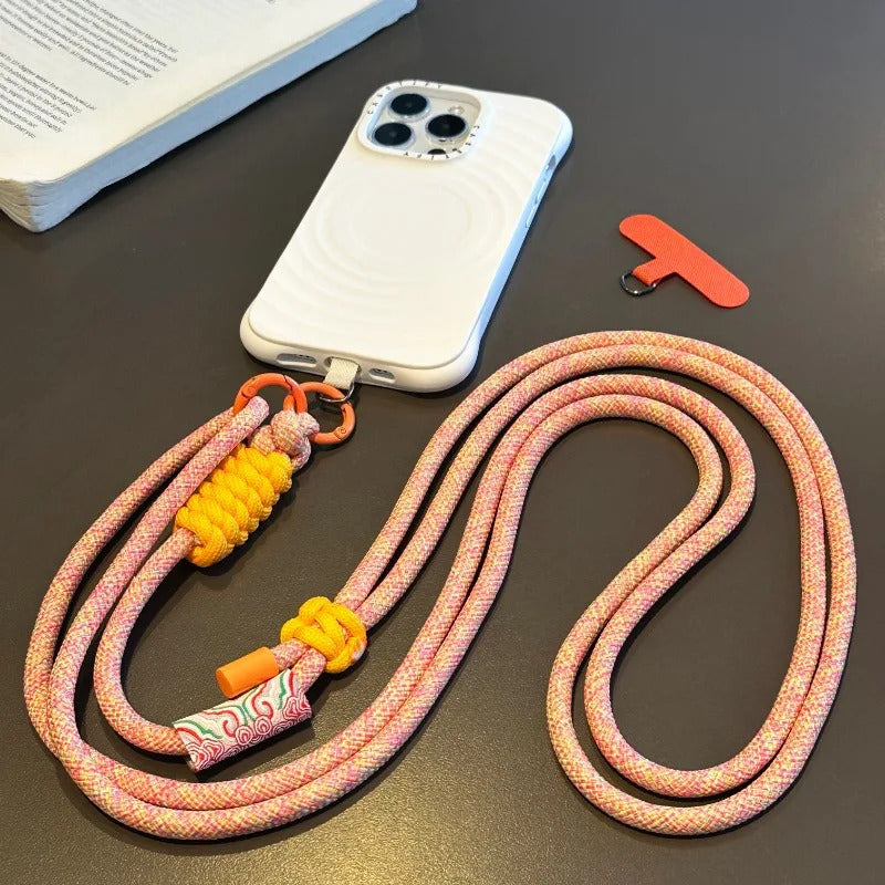 Retro Mobile Phone Straps Adjustable Long Crossbody Lanyard Neck Rope Band Shoulder Cord Anti Loss Rope Dual-purpose Hang Chain