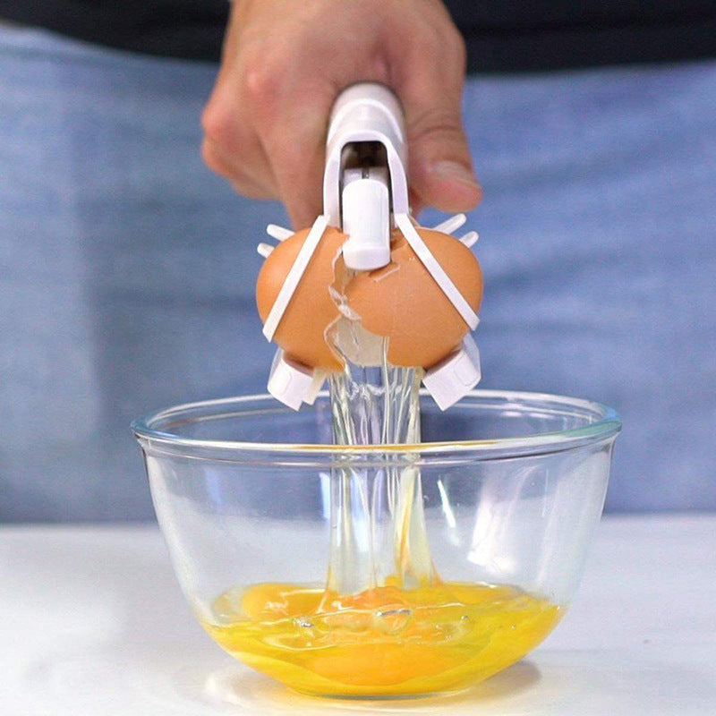 Handheld Egg Cracker Egg Shell TV Egg Cutter Egg White Separator Kitchen Gadget