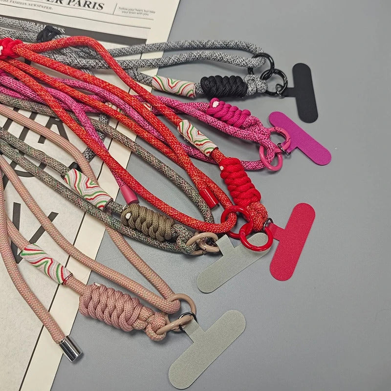 Adjustable Mobile Phone Lanyard Women Universal Phone Case Lanyard with Long Shoulder Strap Anti-lost Cell Phone Chain