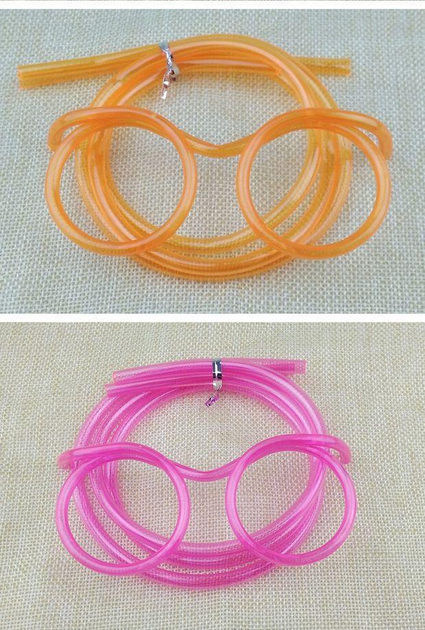 Glasses Straw Funny Lazy People Drinking Water Creative Cool Cute Drink Super Long Glasses Eye Straw