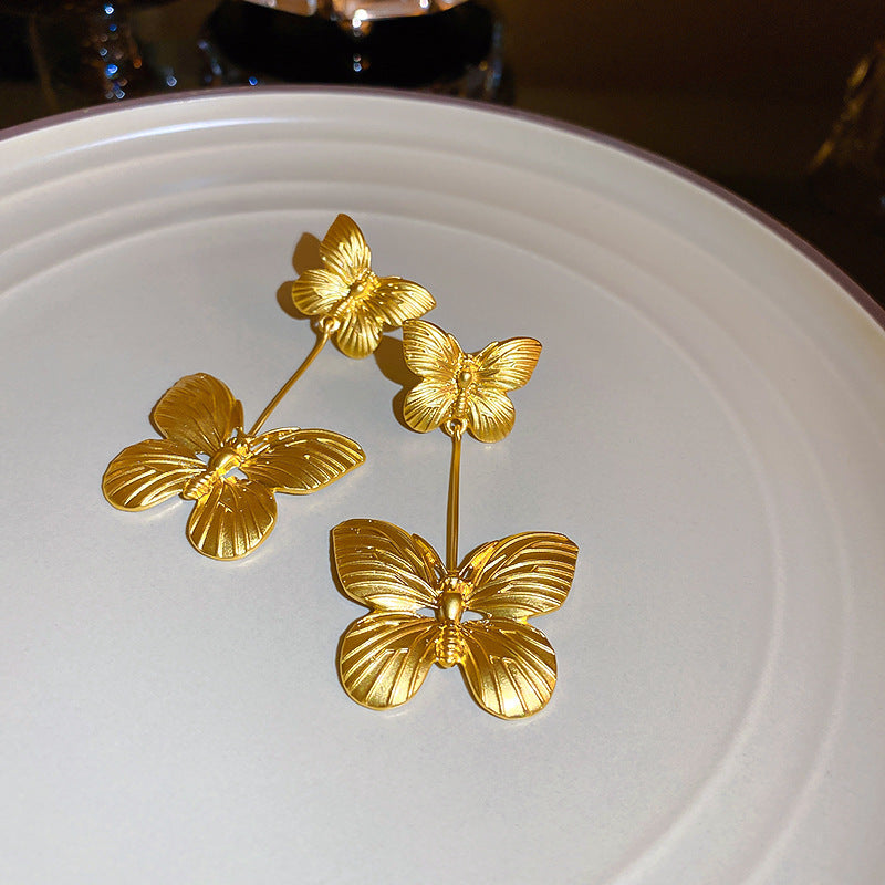 Vintage Earrings Fashion Versatile Ear Jewelry Niche Light Luxury High-end Accessories