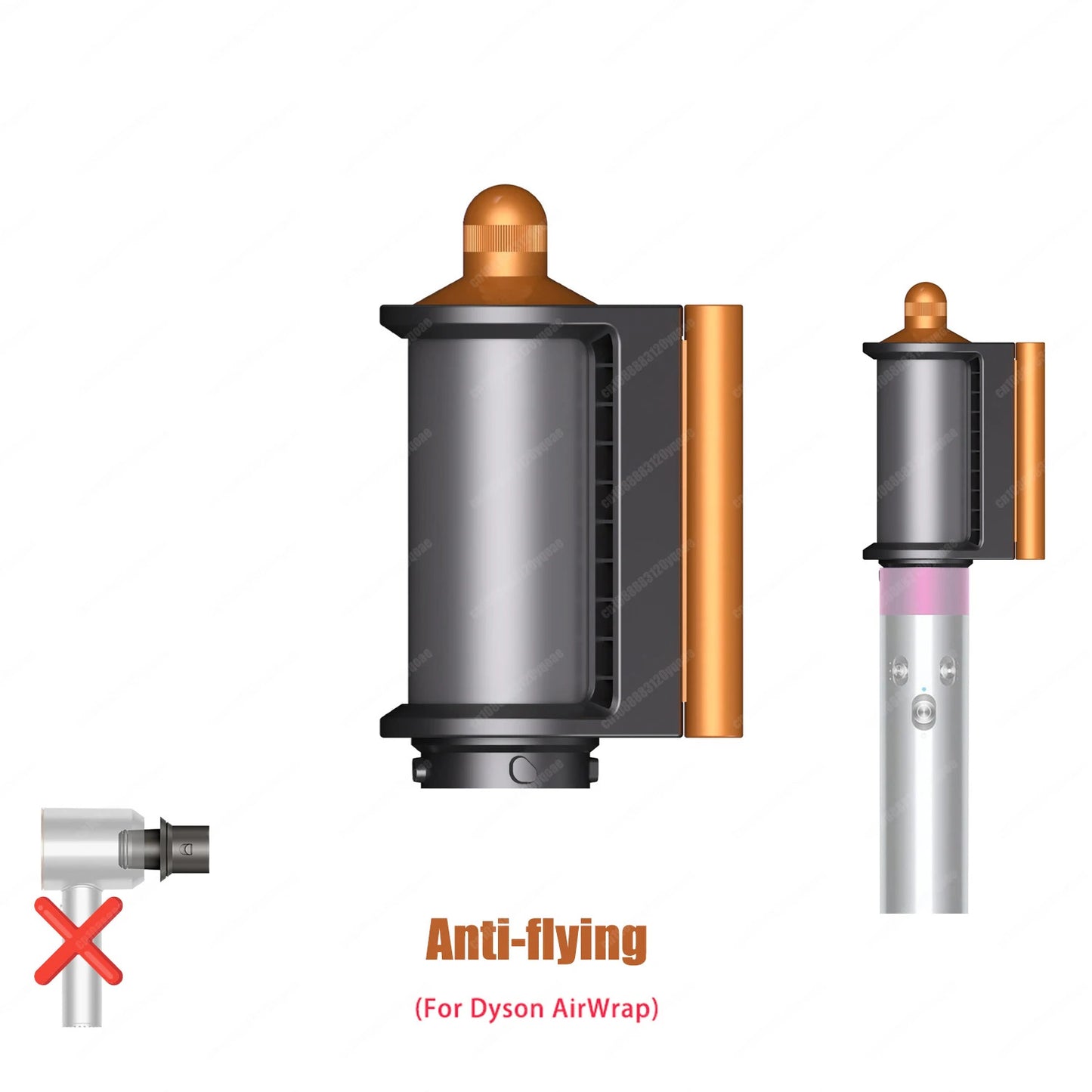 For Dyson Airwrap HS01 HS05 Hair Styling Nozzle Brush Anti fly Hair Nozzle For Dyson Hair Dryer Accessories Auto Hair Curling