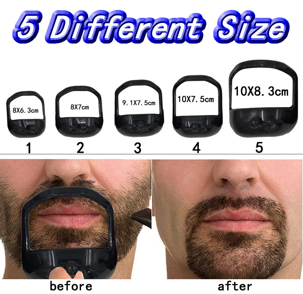 Cross-Border One Piece Dropshipping Beard Modeling Template 5-Piece Beard Modeling Template 5PCs Beard Guide 6