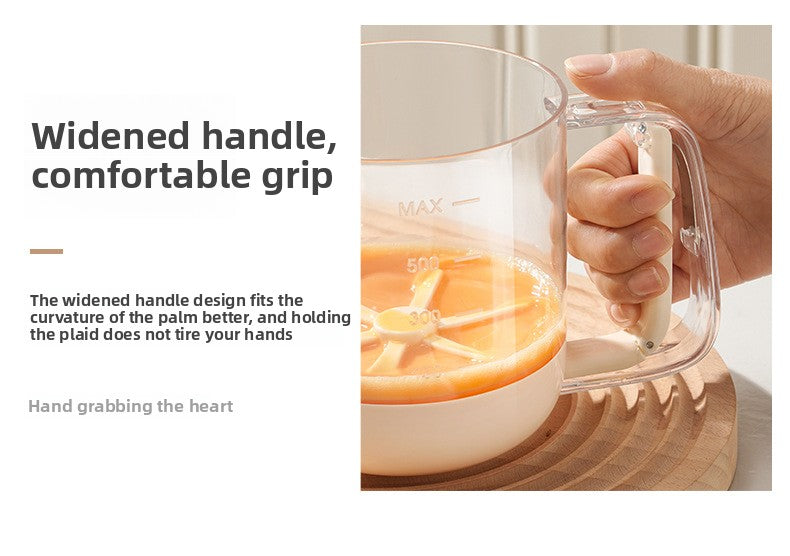 Multifunctional Egg Beater Cup Household Egg Whisk Cream Mixer Manual Foam Beater Egg Beating Stick Baking Large Capacity