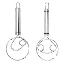 Stainless steel flour beater single eye coil flour mixer connection and flour dough mixing tool