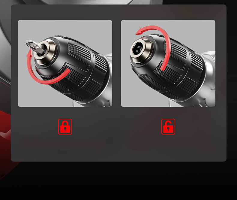 Electric Hand Drill 220V Impact Drill Household Punching Multifunctional Electric Switch Electric Screwdriver Tool Small Pistol Electric Drill