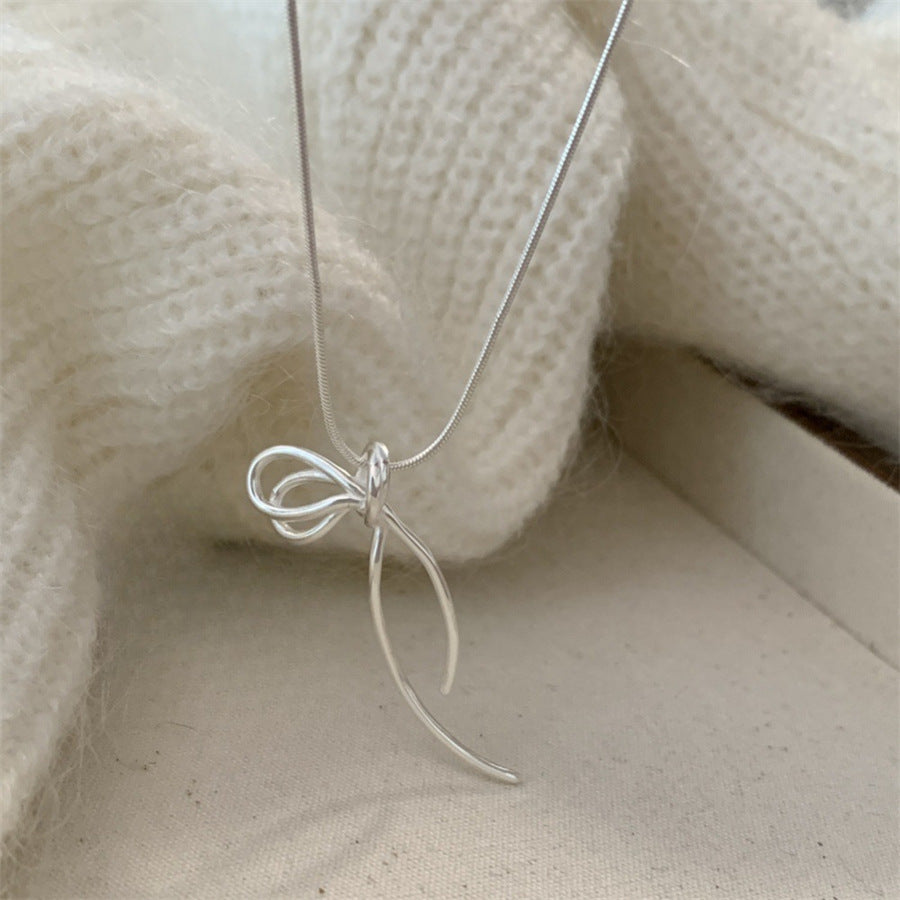 Liluo New S925 Sterling Silver Pearl Necklace Accessories for Women, Non-Fading, High-End Feel, Versatile Spring and Summer Clavicle Chain Wholesale