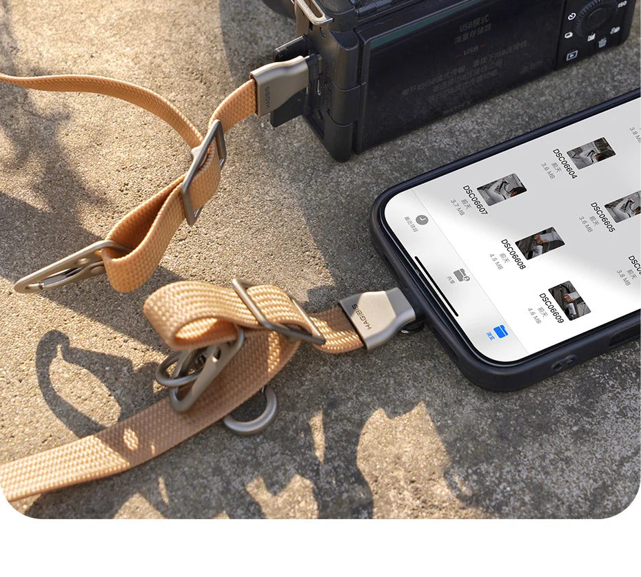 Hagibis Universal Phone Lanyard USB C to USB C Cable Phone Strap Anti-loss C to C Cord for iPhone 16 Pro Max Camera Sony Fuji