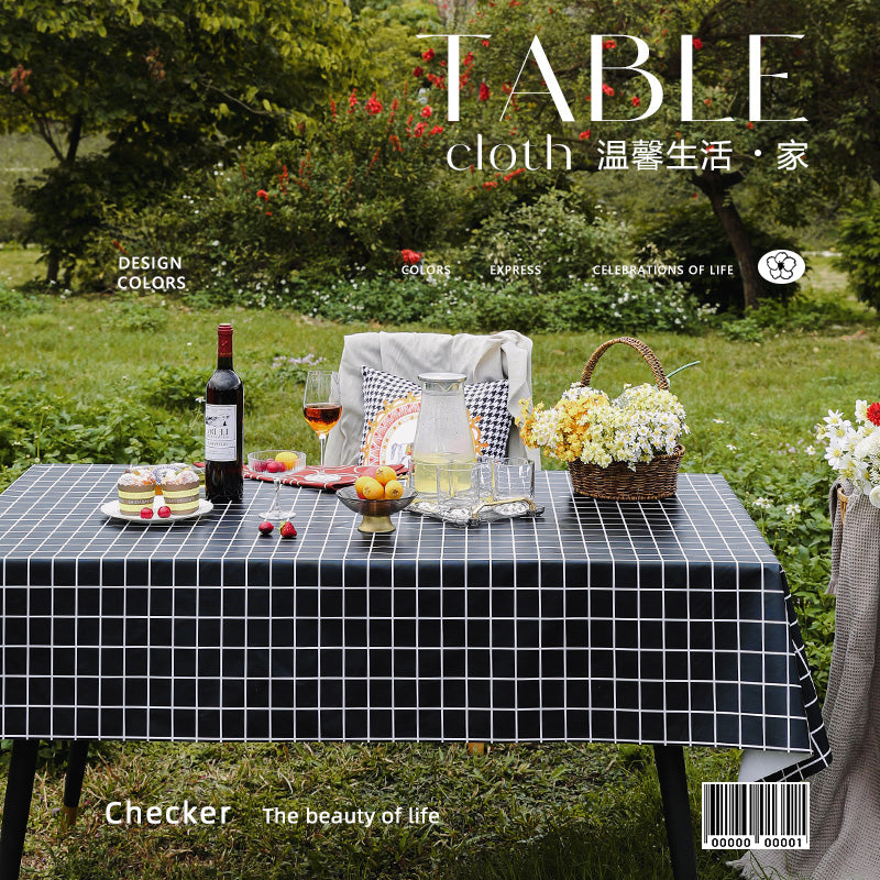 Outdoor Egg Roll Table Tablecloth Camping Picnic Table Mat Outdoor PVC Disposable Tablecloth Stall