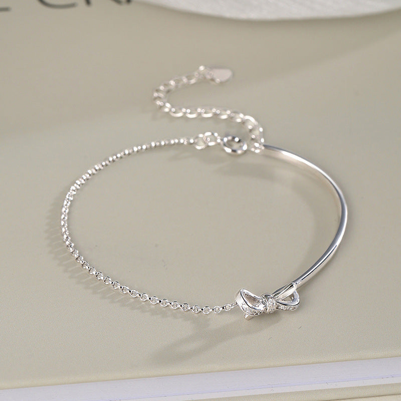 Love Fringed Zircon Bracelet for Women 2025 New Light Luxury Minority High-End Fashion All-Match Temperament Bracelet Necklace