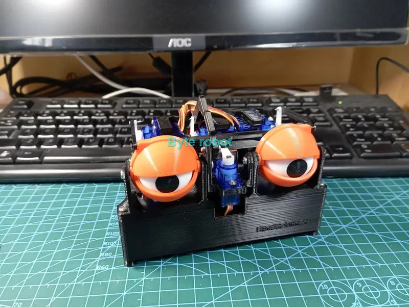 Esp8266 Bionic Robot Eyes Mechanical Robot Simulation Eyes for Arduino Robot DIY Kit Dynamic Wifi Remote Control Robot Starter
