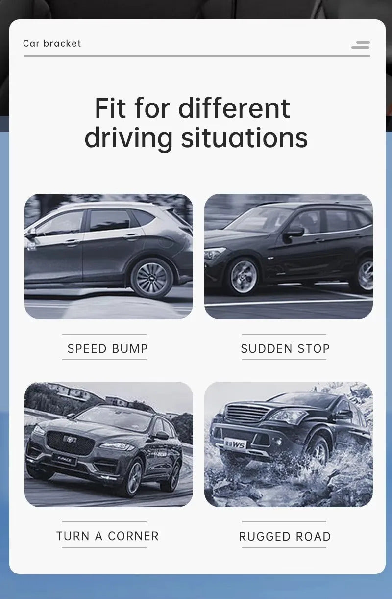 Lanparte 360-Degree Adjustable Car Mount Mobile Phone and Tablet Holder Stand for ipad accessories holder stand with Suction Cup