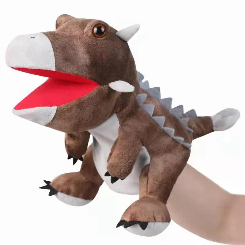 Stuffed Plush Dinosaur Toys Hand Finger Story Puppet Kawaii Dolls Educational Baby Toys Tyrannosaurus Rex Children Gift