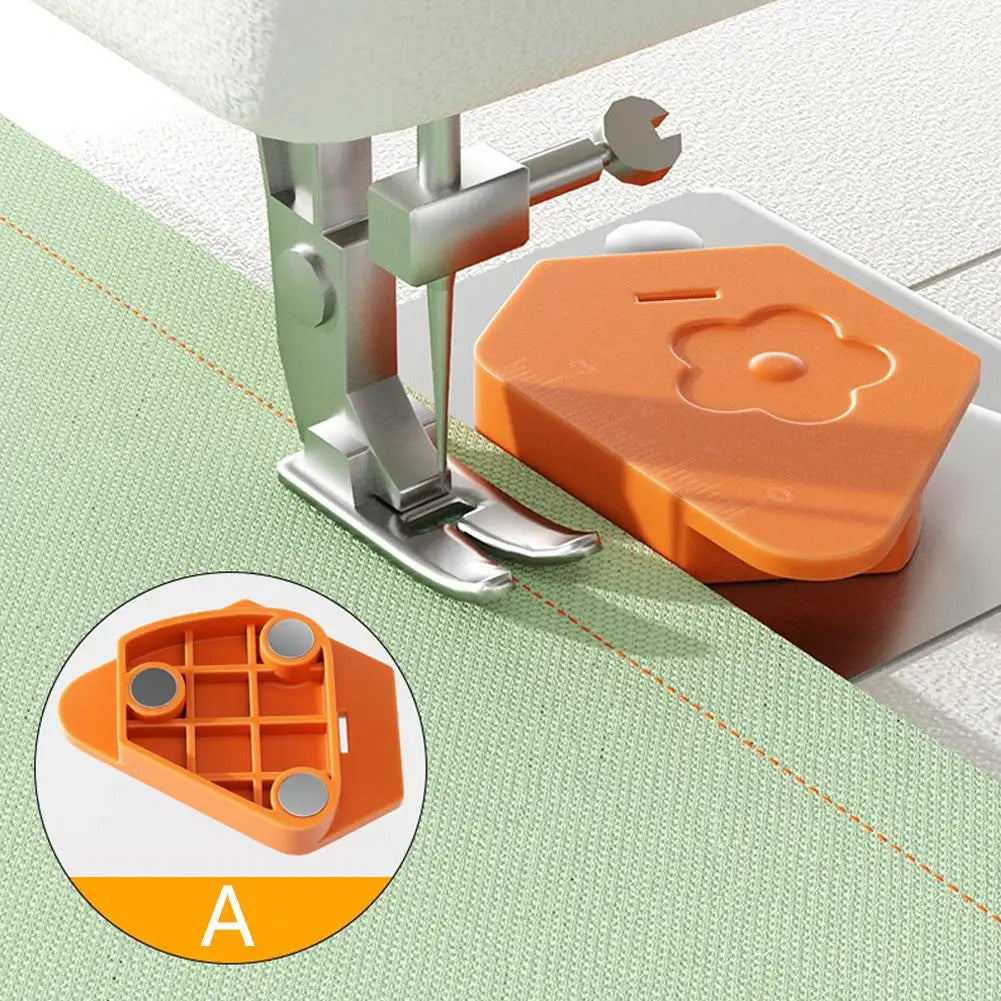 Magnet Lock Stitcher Sewing Machine Accessories New Multi-purpose Magnet Gauge Edge Polygonal Anti-Curling Plastic Positioner