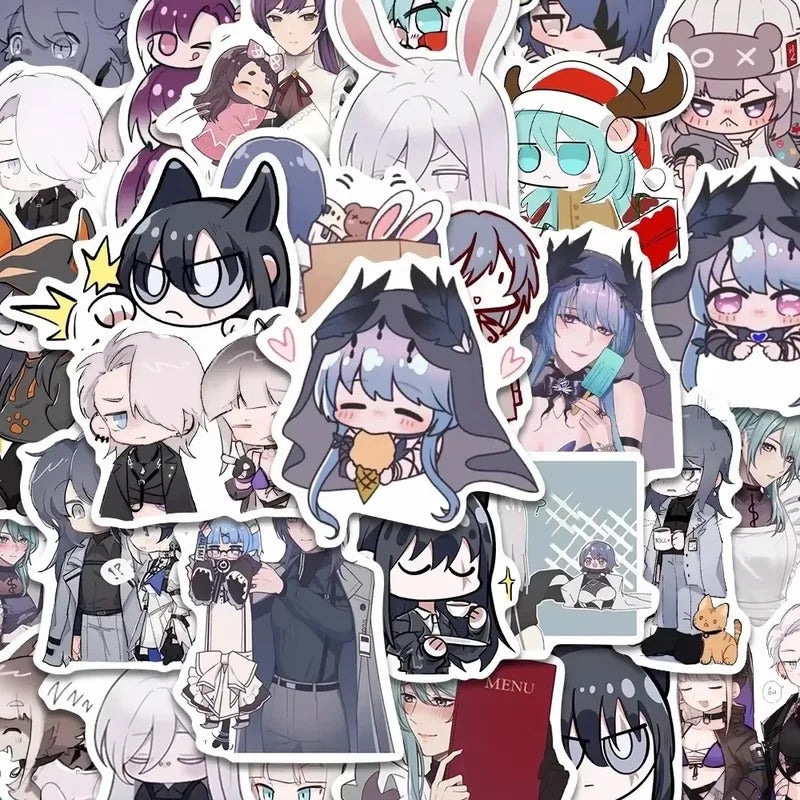 64Pcs Path To Nowhere Animation Peripheral Stickers For Luggage Motorcycle Laptop Refrigerator Toy Car Stationery Fridge