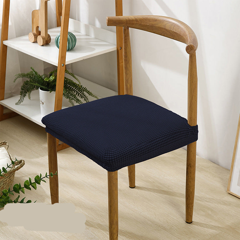 Thick Elastic Chair Cover Cushion Cover Full Coverage Dining Chair Cover Solid Color Hotel Chair Cover Stool Cover Ins Style Seat Cover for Home Use