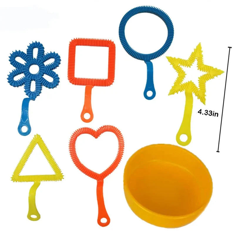 3/7Pcs Bubble Blowing Tools Soap Bubble Stick Set Bubble Blowing Toys Outdoor Kids Fun Toys Family Interactive Toys