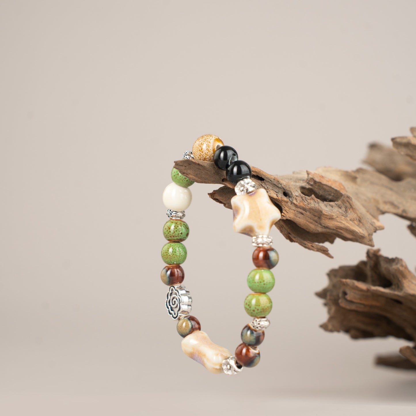 Jingdezhen Ceramic Jewelry Ethnic Style Simple Mixed Style Women's Gift Bracelet
