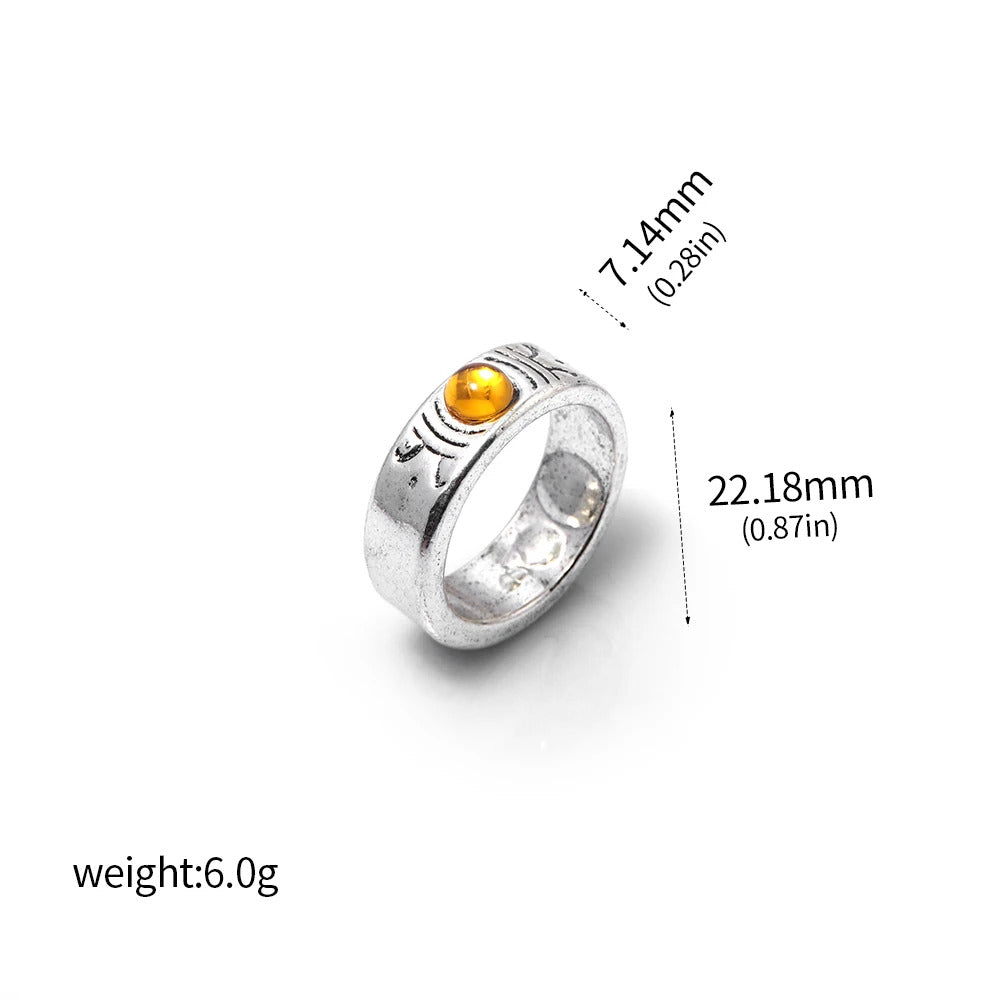 Anime Puella Magi Madoka Magica Soul Gem Necklace Crystal Pendant Ring Cosplay Costumes Lovers Jewelry Set Accessoies Prop