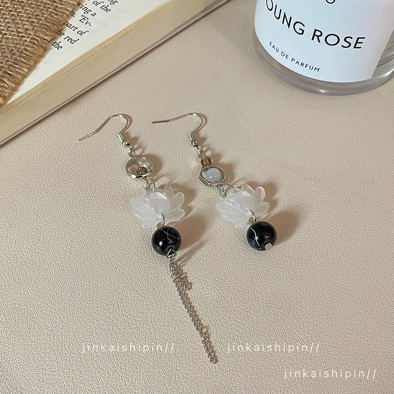 New Chinese Style Butterfly Flower Water Drop Earrings for Women Chinese Style Ancient Style Earrings Retro Cheongsam Hanfu Cool Earrings