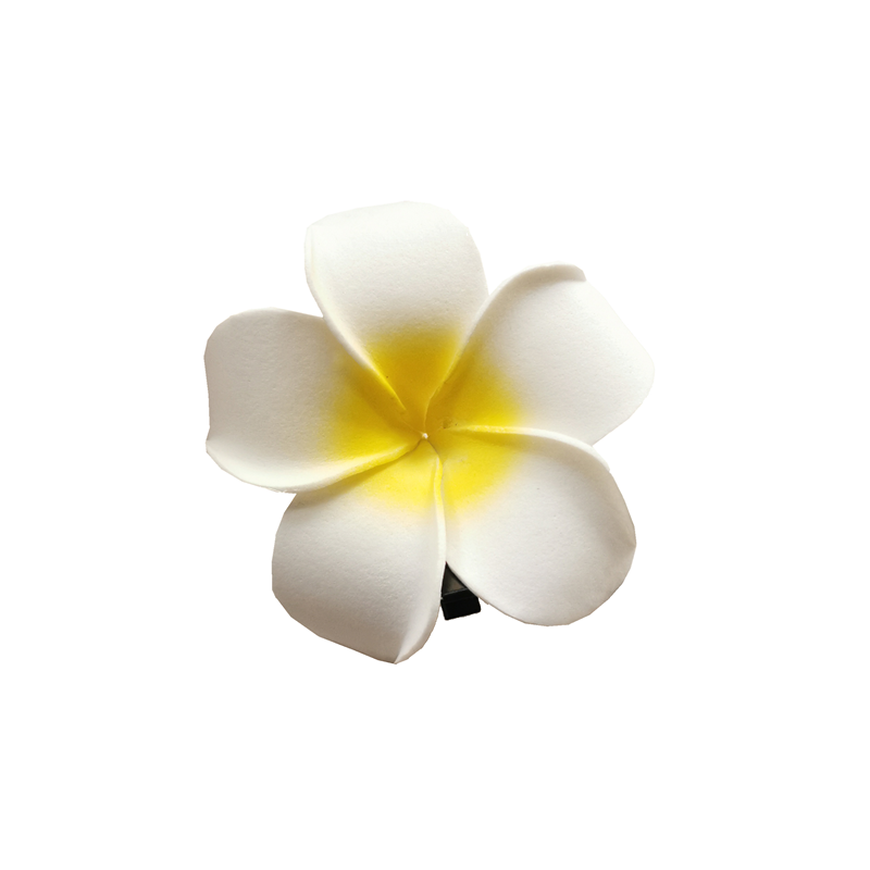 Dai People Dress up Seaside Vacation Plumeria Rubra Barrettes Travel Headdress for Taking Photos Flower Side Clip Small Size Fairy Hairpin