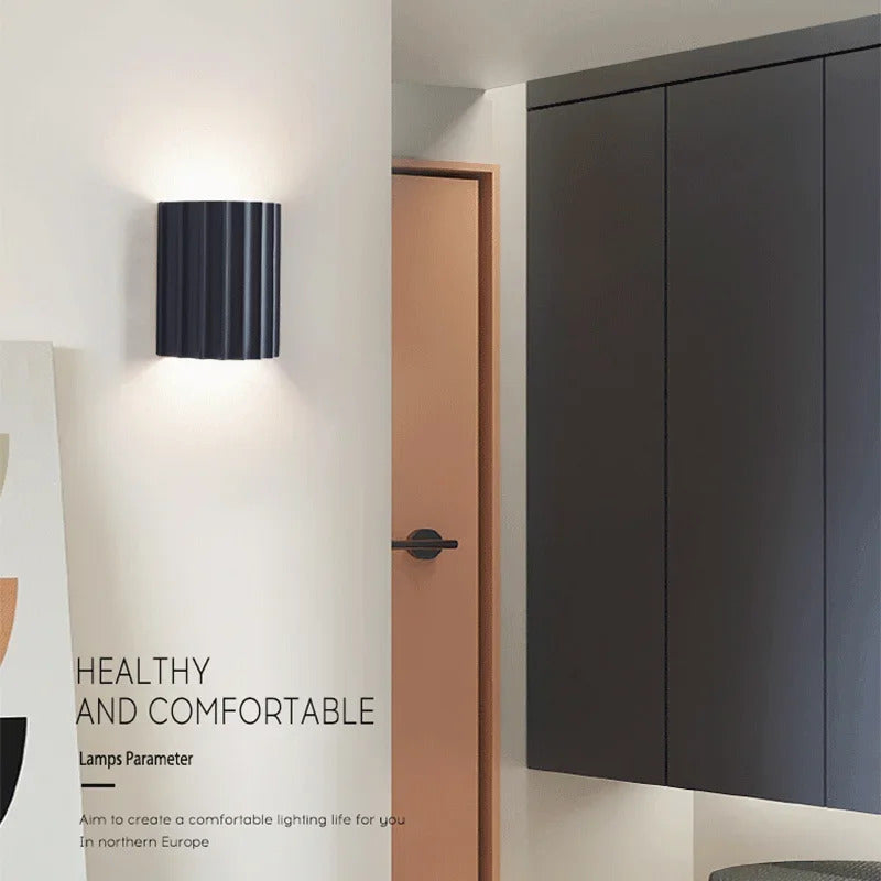 SANDYHA Nordic Modern Resin Led Wall Lights for Living Room Bedroom Corridor Stairs Indoor Home Decor Wand Lampen Lamparas Lamp