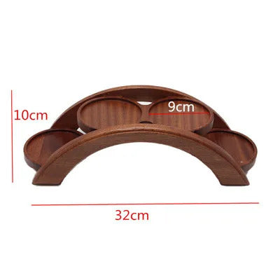Hotpot arch bridge plate sushi bridge boat tableware Dessert wooden dim sum plate sushi tray japanese kitchen bento  sushi plate