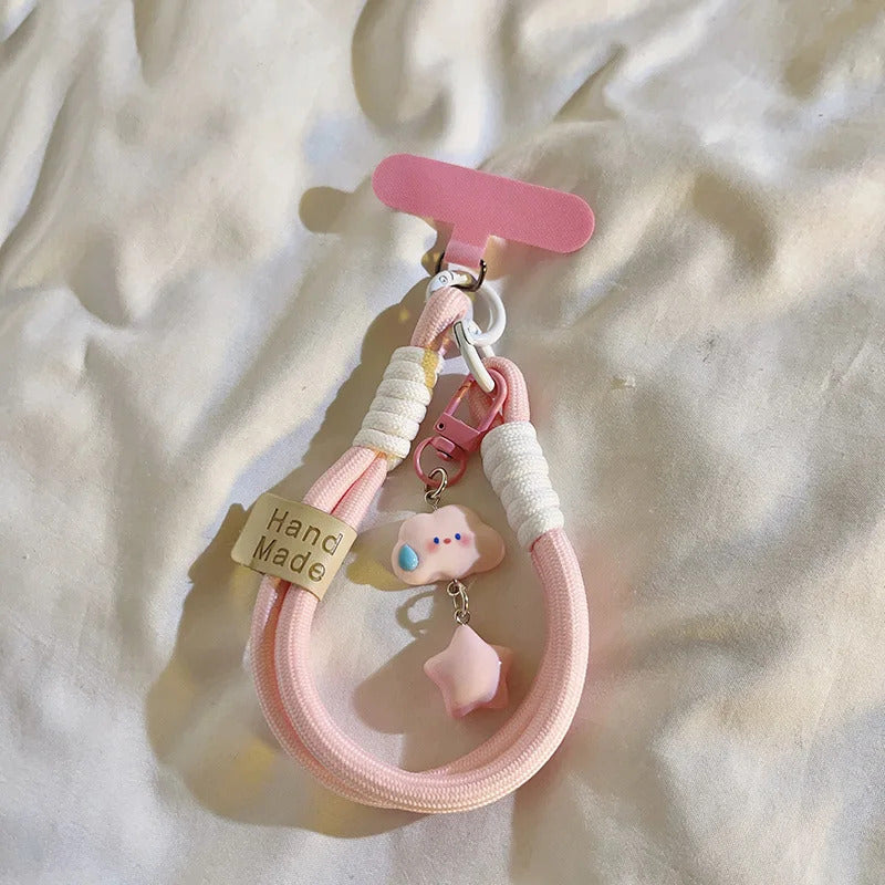 Sanrio Kuromi Fashion Cloud Cell Phone Lanyard Keychain Hello Kitty Cinnamoroll Mug Camera Package Cell Phone Cases Pendant Gift
